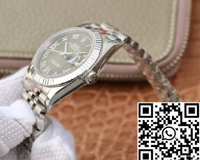 Green 36MM Dial Rolex 739 Flexible GM Datejust Factory 0801